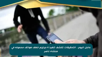 عاجل اليوم.. التحقيقات تكشف تنفيذ 4 جرائم خطف هواتف محمولة في منشأة ناصر